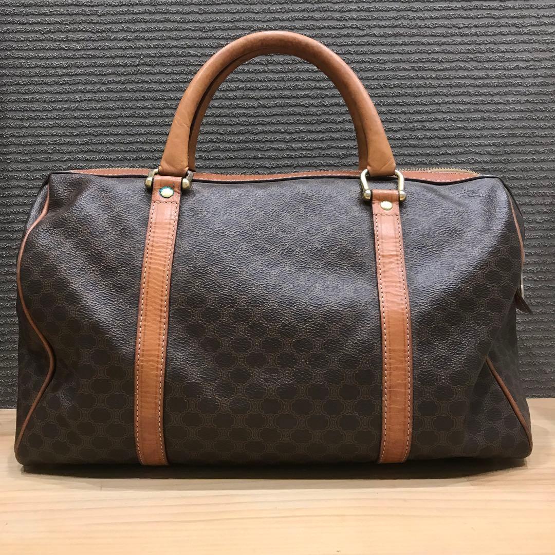 CELINE セリーヌ ボストンバッグ マカダム柄 ヴィンテージ