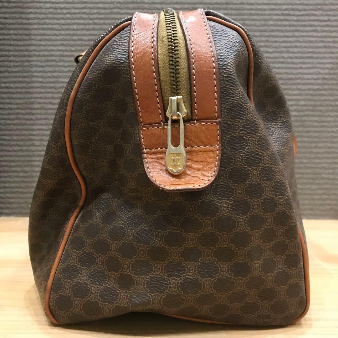 CELINE セリーヌ ボストンバッグ マカダム柄 ヴィンテージ