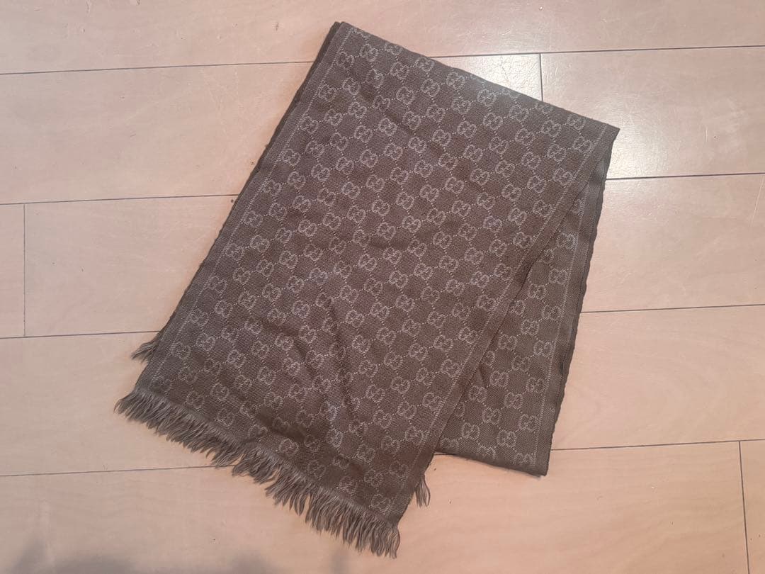 GUCCI GGウールマフラー