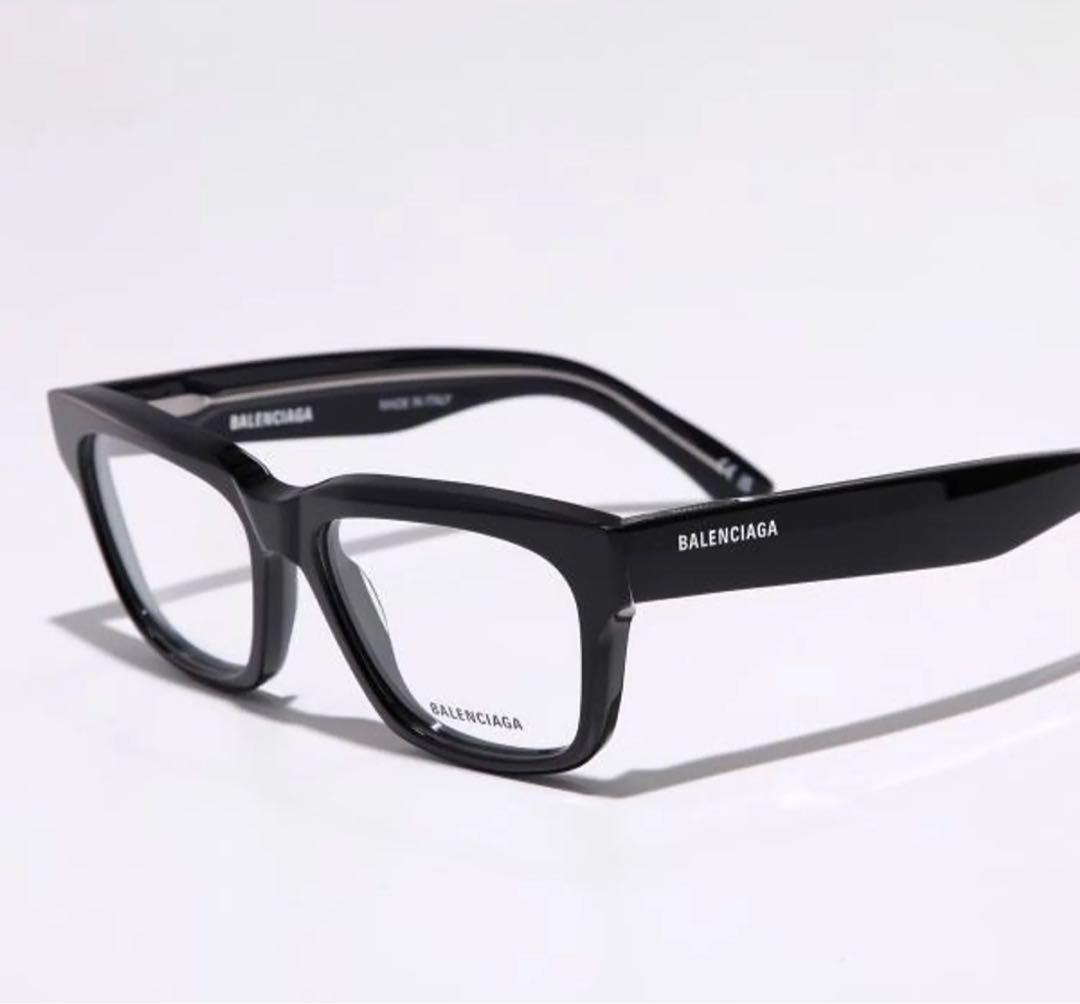 む*ぅ様 BALENCIAGA メガネ ウェリントン型