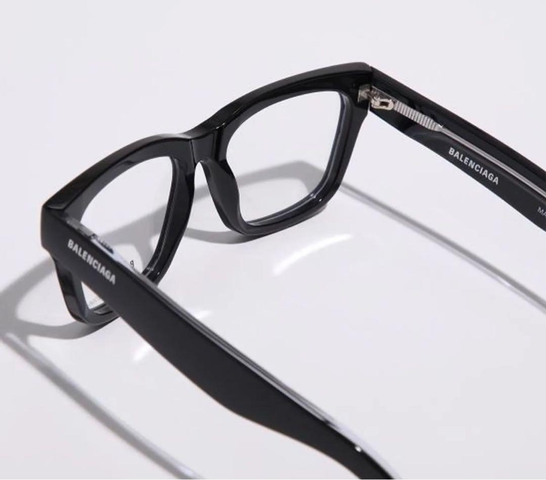 む*ぅ様 BALENCIAGA メガネ ウェリントン型