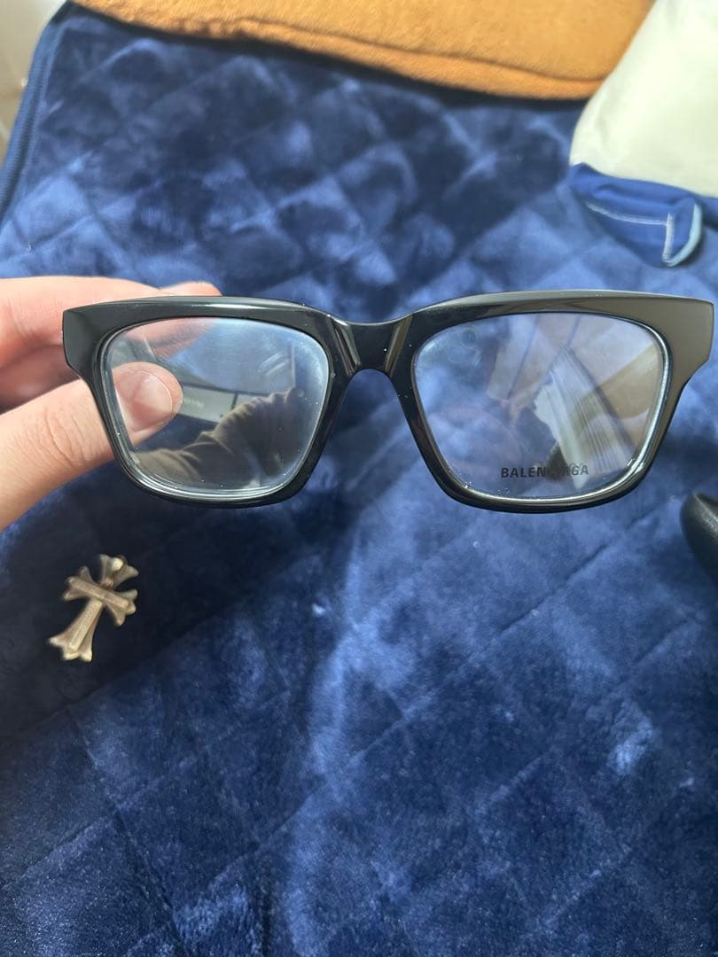 む*ぅ様 BALENCIAGA メガネ ウェリントン型