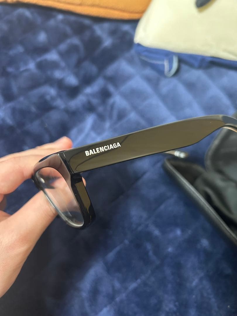 む*ぅ様 BALENCIAGA メガネ ウェリントン型