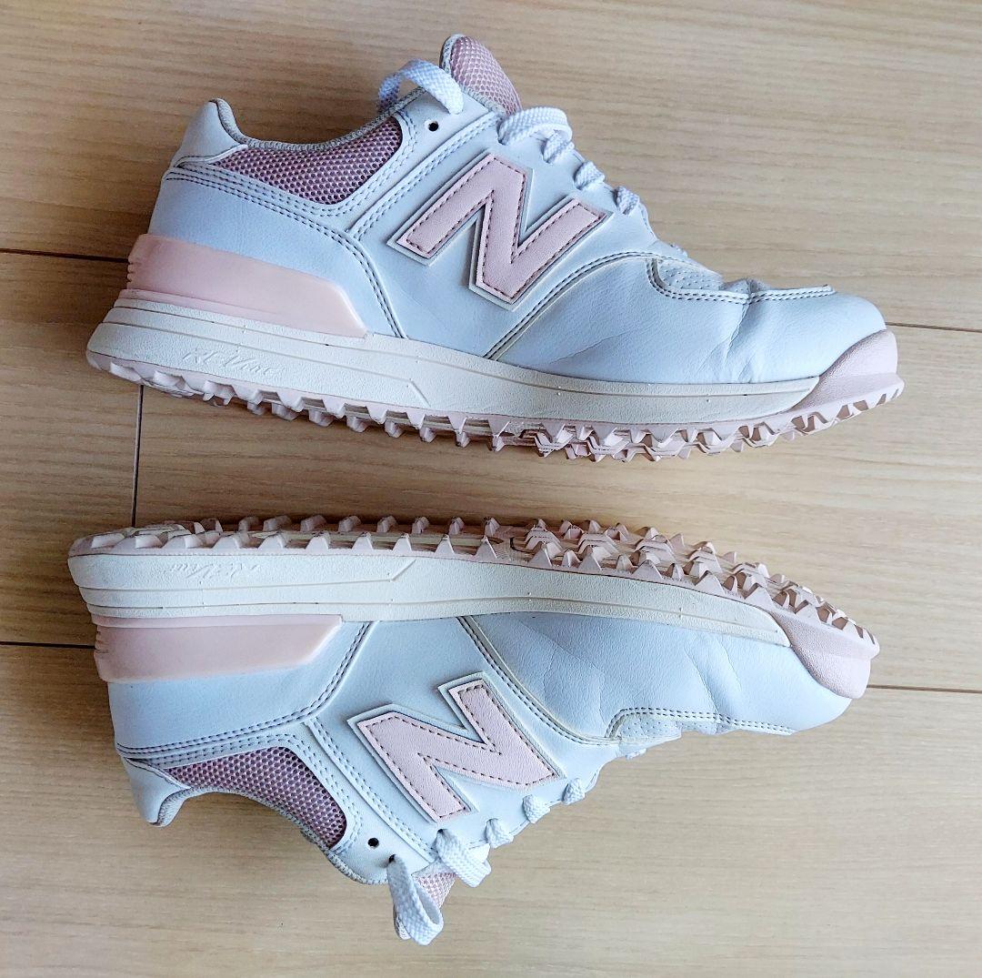 New Balance 574 ホワイト/ピンク 23.5cm