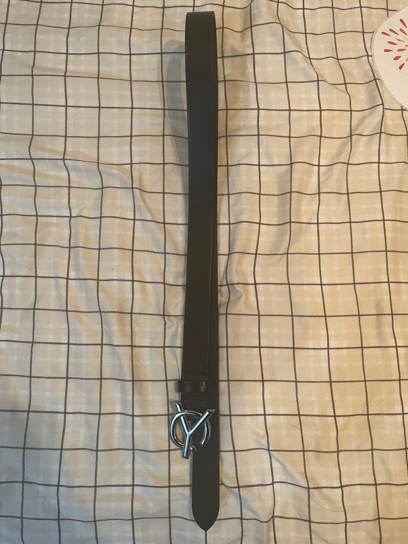 『OY/オーワイ』LOGO LEATHER BELT2/ロゴ レザー ベルト2