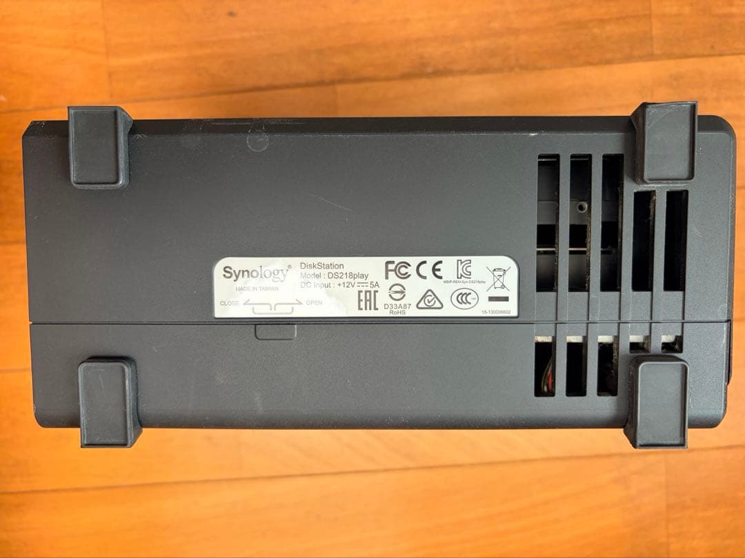Synology DS218play NAS（HDD 4TB×2）
