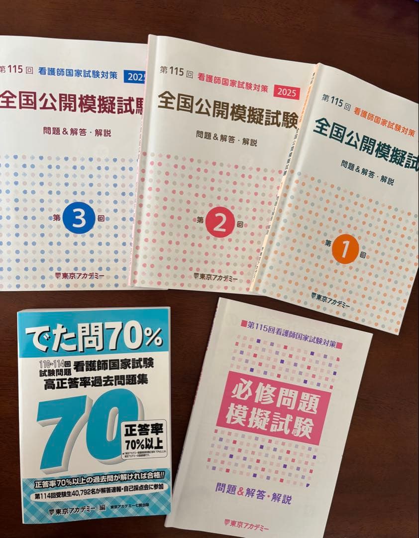 東京アカデミー看護師国家試験対策通信講座テキスト一式