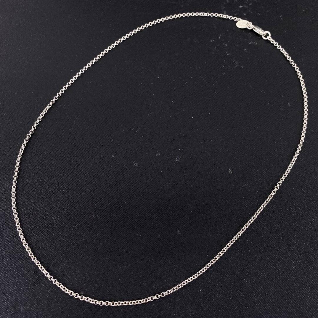 未使用品 SAAD シルバー925 2mm 甲丸 チェーン ネックレス 50cm