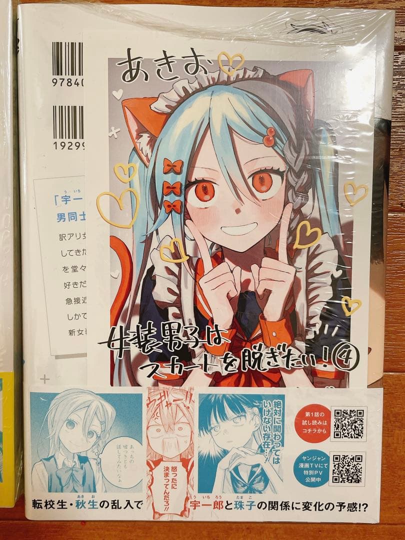 女装男子はスカートを脱ぎたい しなぎれ 1巻 4巻 COMIC ZIN 特典