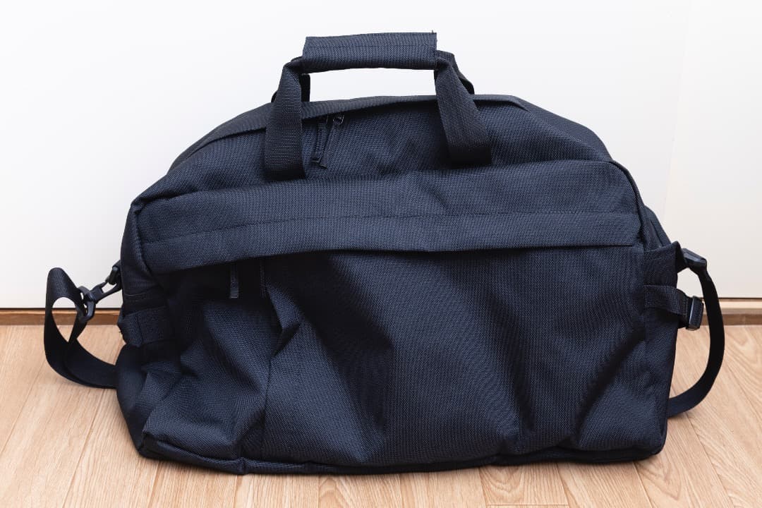 無印良品 MUJI 撥水ボストンバッグ 黒