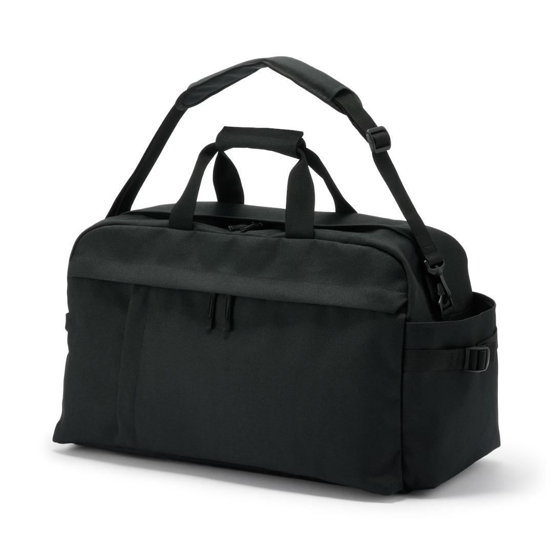 無印良品 MUJI 撥水ボストンバッグ 黒