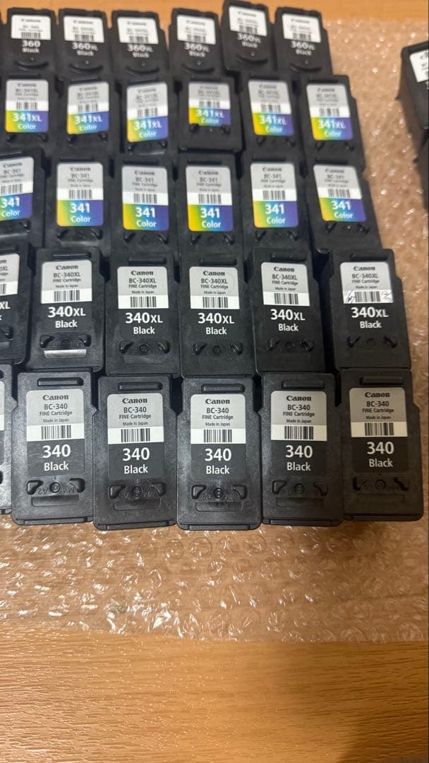 Canon 純正使用済インクカートリッジ70個-4