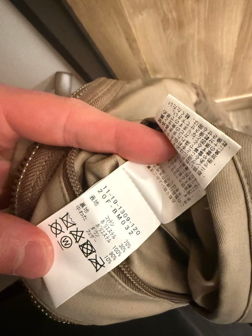 BEAMS ベージュ モッズコート Lサイズ