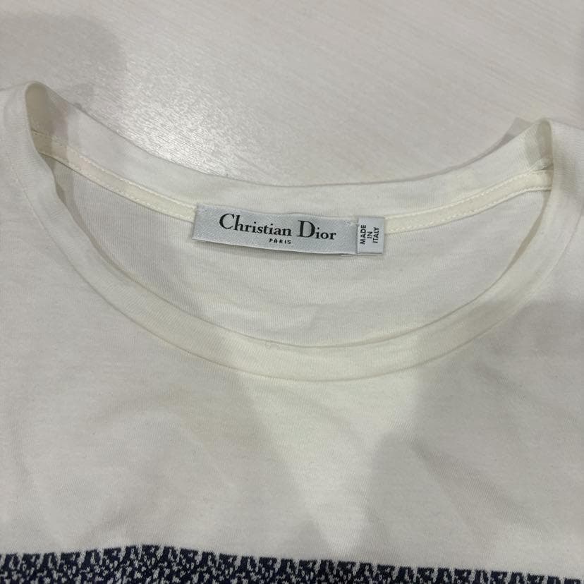 ディオール シグネチャー ロゴTシャツ ホワイト L