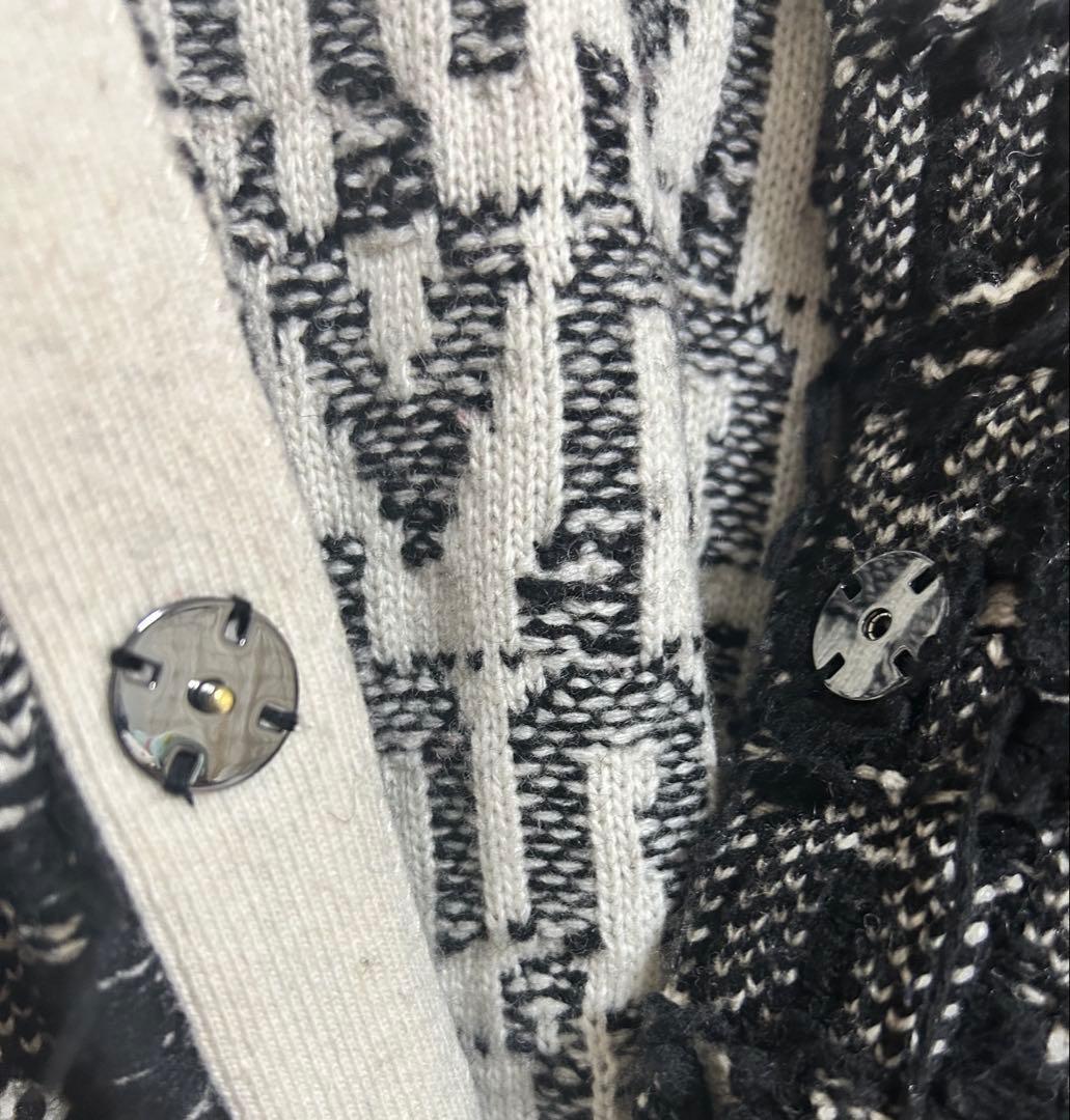 LANVIN en Bleu ジャガードロゴジャケット　黒