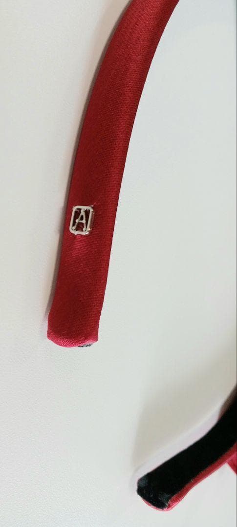 ALEXANDRE DE PARIS リボン カチューシャ ヘアバンド レッド