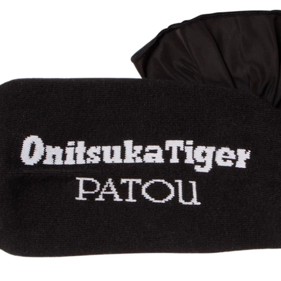 patou オニツカタイガー socks 靴下 ブラック M フリル