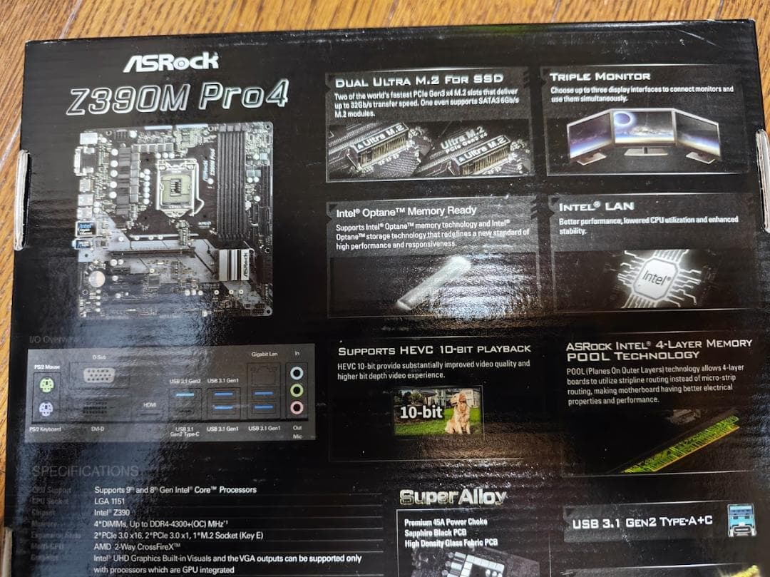 【中古・動作品】ASRock Z390M Pro4 マザーボード