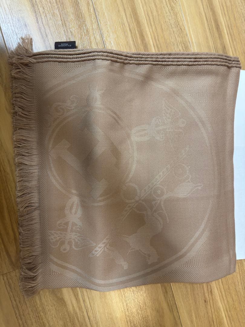 新品未使用　今月購入　エルメス ストール　マフラー カシミヤ　プレゼント最適