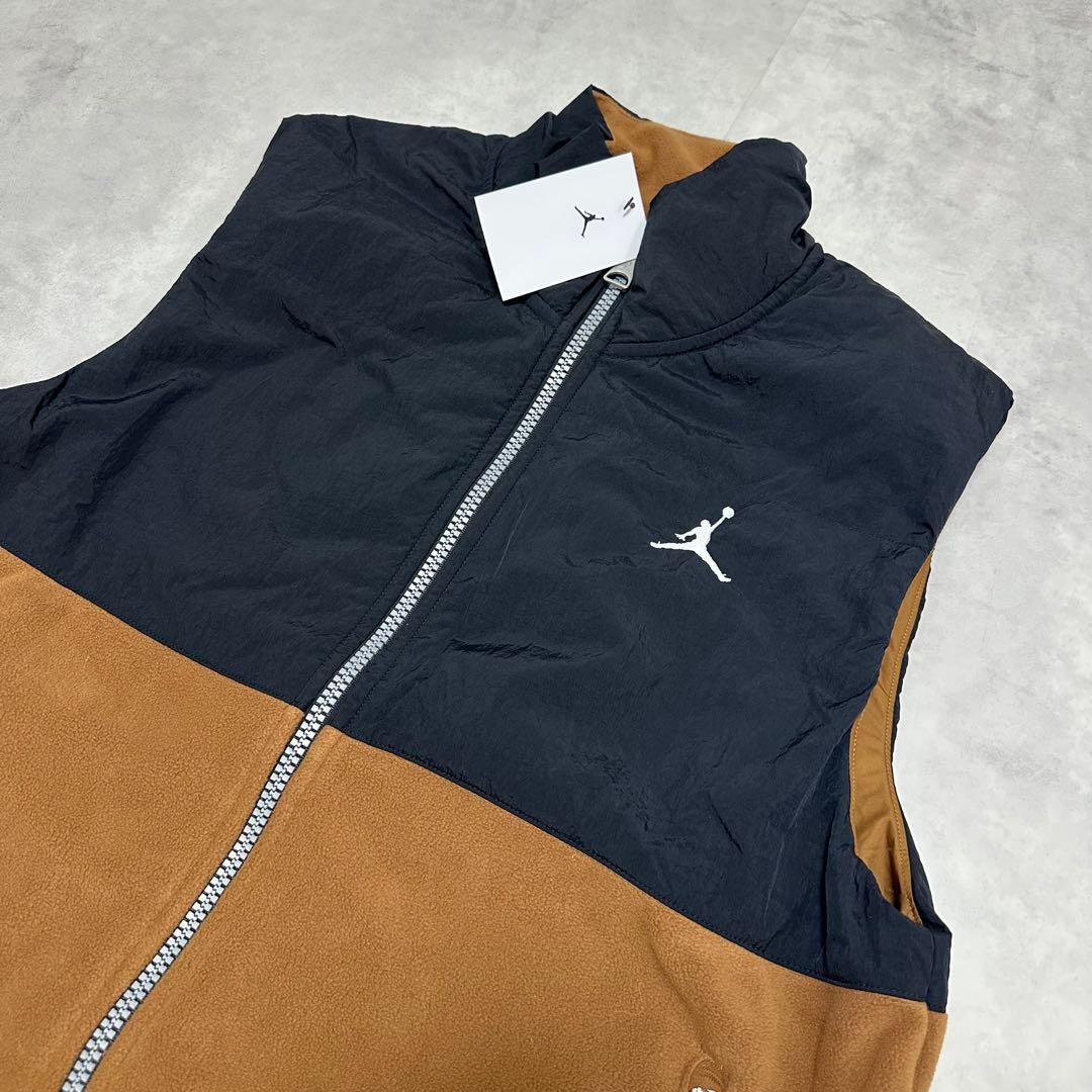 新品 ナイキ ジョーダン ベスト フリース ブラウン ジャージ