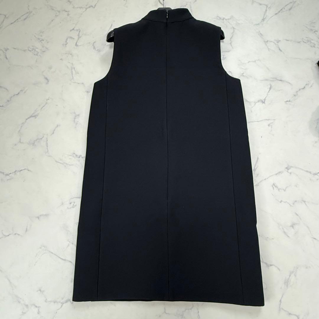 現行　Christian Dior CD ボタン ショートドレス　ブラック
