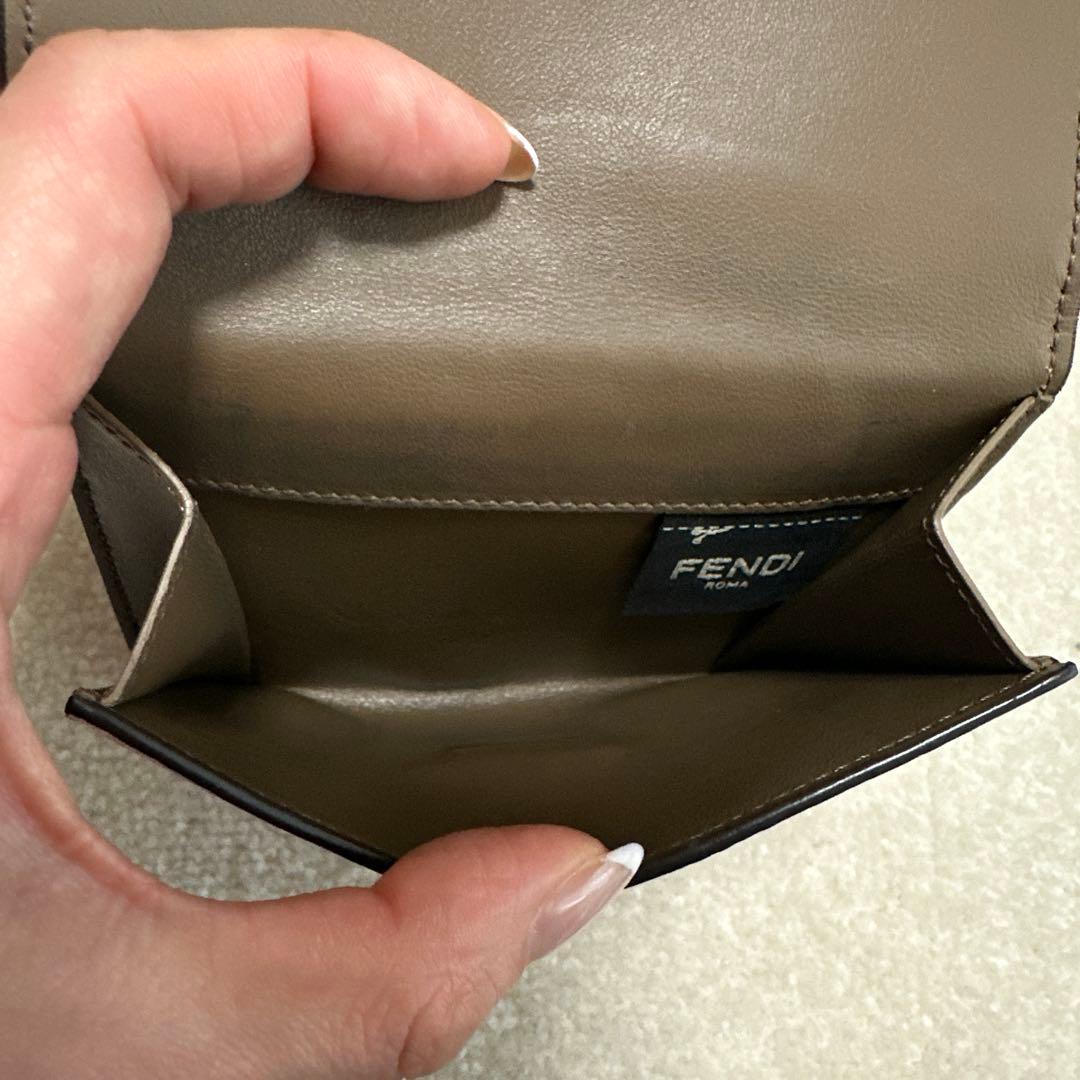 FENDI ピーカブーウォレット　財布　ピンク　バイカラー
