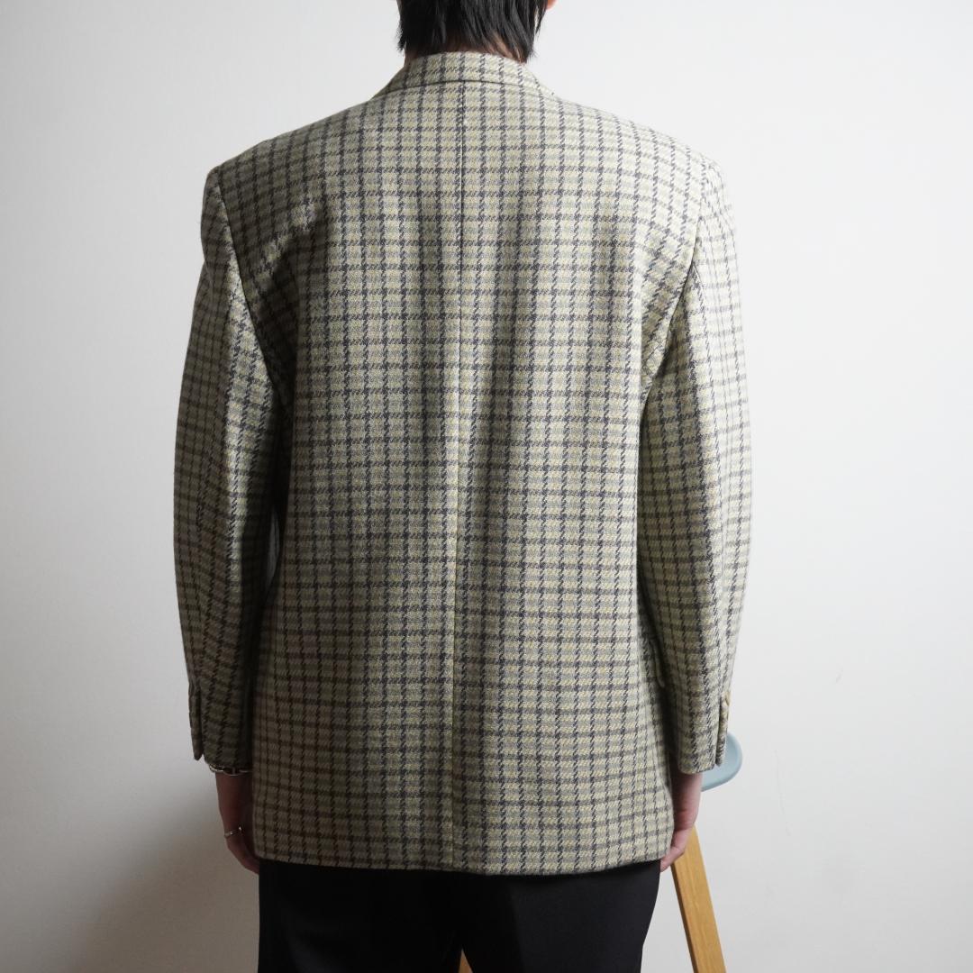 Christian Dior チェック柄シングルテーラードジャケット/RW19