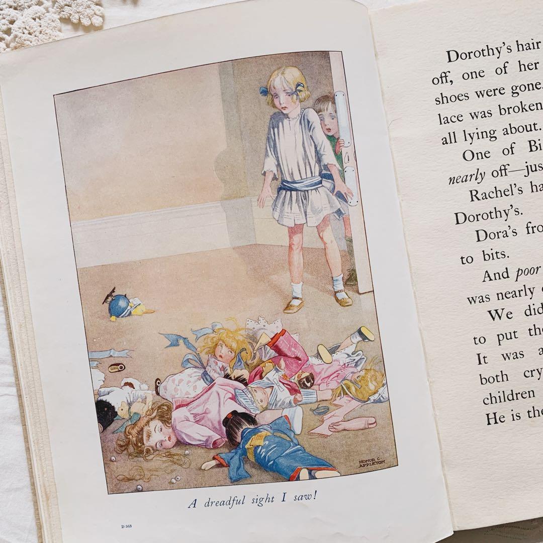 ꙳⋆ビンテージ児童書 ❀ 洋書 お人形たちとのお誕生日 ヴィンテージ 絵本 古書