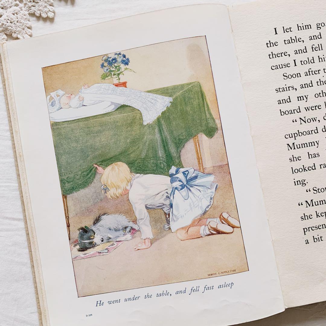 ꙳⋆ビンテージ児童書 ❀ 洋書 お人形たちとのお誕生日 ヴィンテージ 絵本 古書