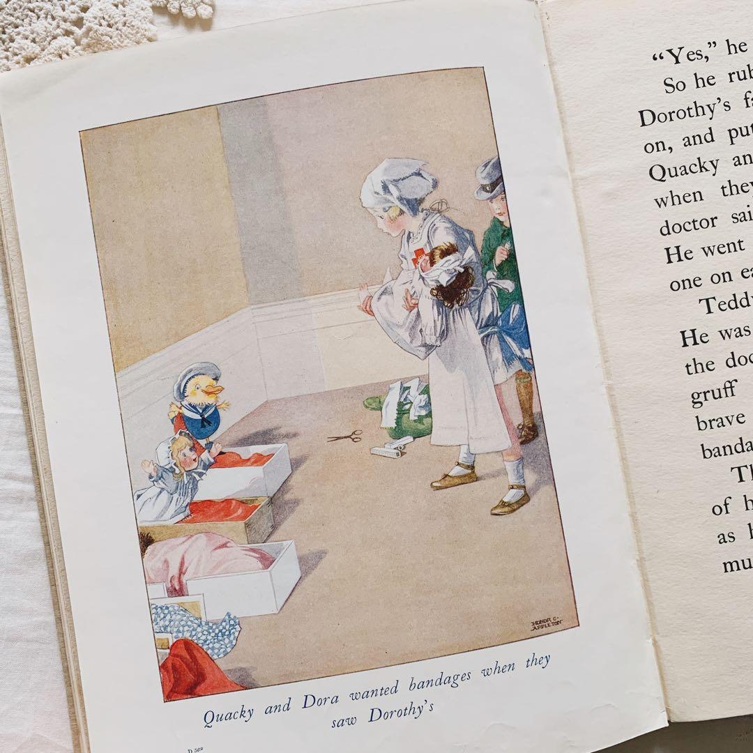 ꙳⋆ビンテージ児童書 ❀ 洋書 お人形たちとのお誕生日 ヴィンテージ 絵本 古書