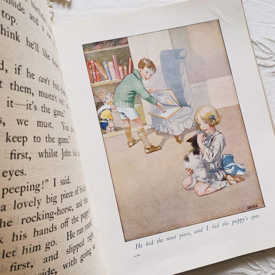 ꙳⋆ビンテージ児童書 ❀ 洋書 お人形たちとのお誕生日 ヴィンテージ 絵本 古書