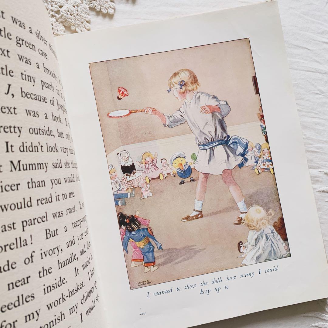 ꙳⋆ビンテージ児童書 ❀ 洋書 お人形たちとのお誕生日 ヴィンテージ 絵本 古書