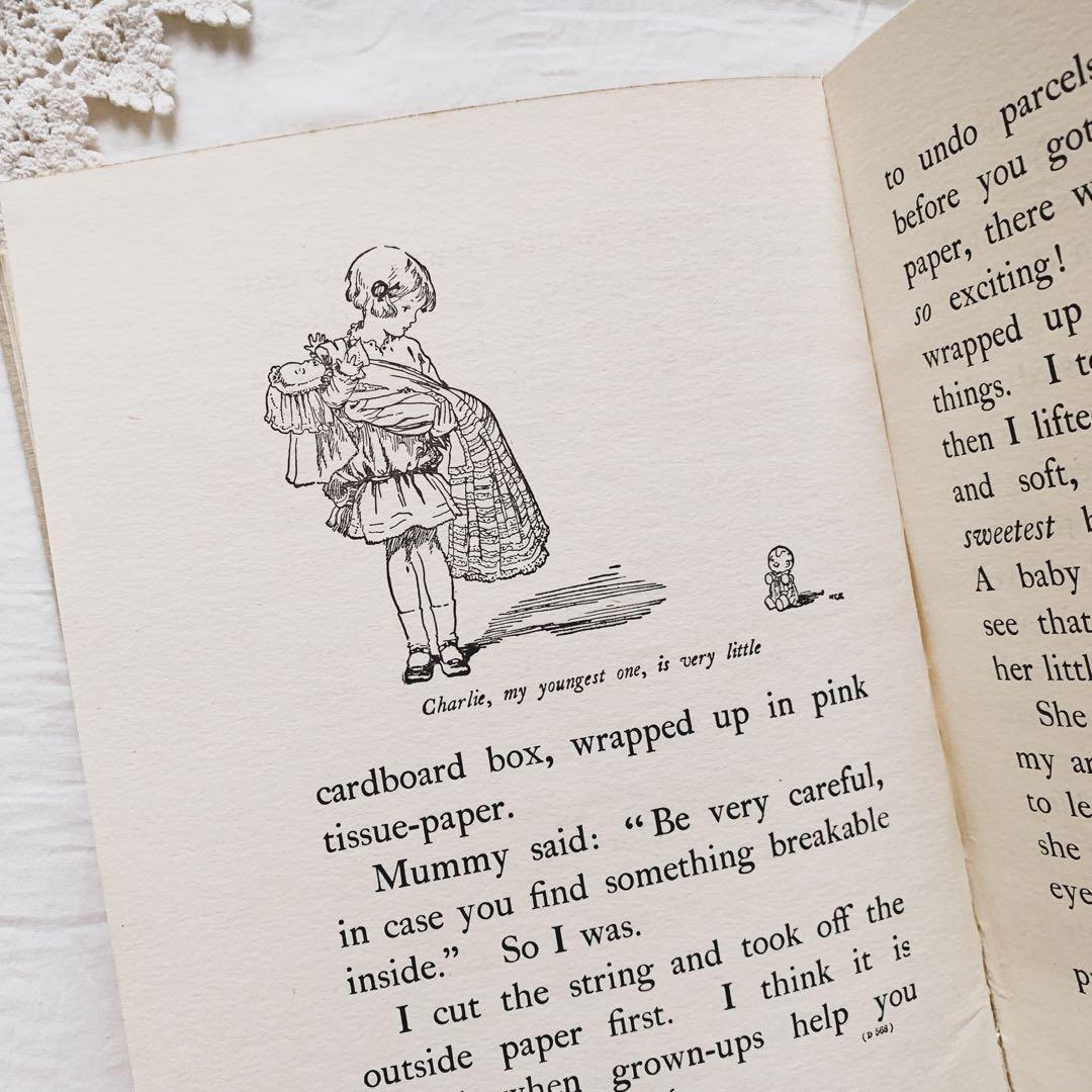 ꙳⋆ビンテージ児童書 ❀ 洋書 お人形たちとのお誕生日 ヴィンテージ 絵本 古書
