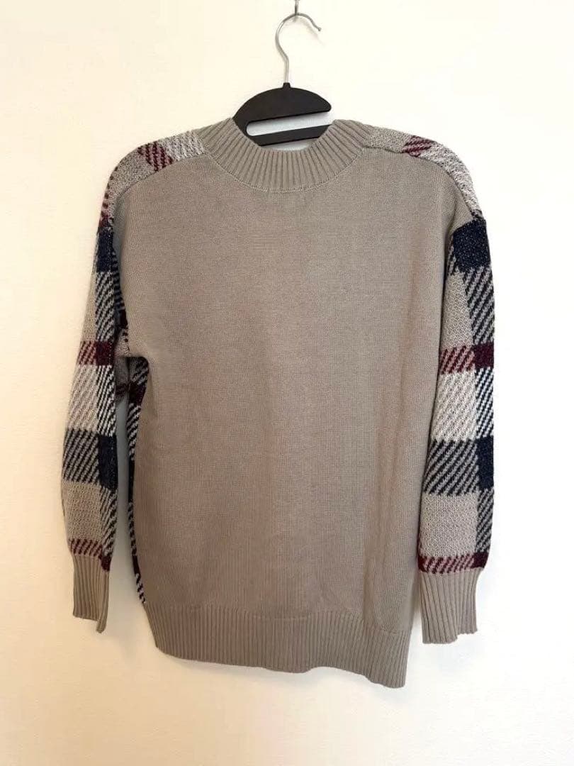 BLUE LABEL CRESTBRIDGE チェック柄Vネックカーディガン