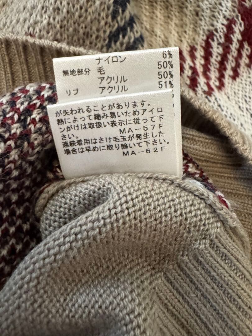 BLUE LABEL CRESTBRIDGE チェック柄Vネックカーディガン