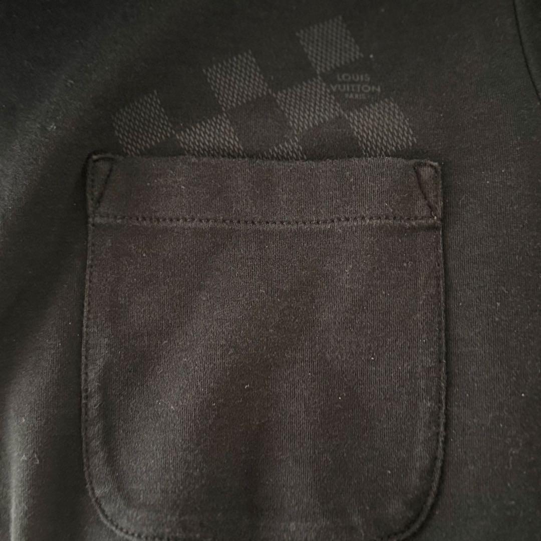 ⭐正規品Louis Vuittonダミエ Tシャツ 黒Mサイズ 人気モデル中古♪