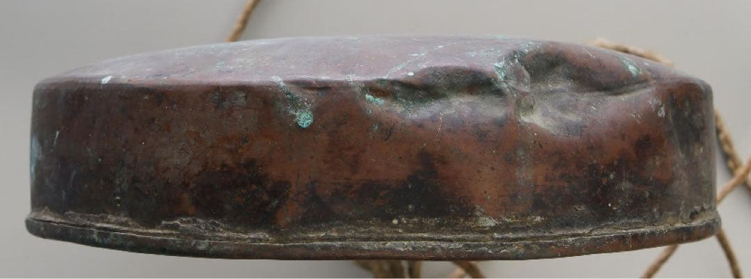 旧日本軍 煙硝入 水筒風 第二次世界大戦 約18.5×16.0cm ミリタリー