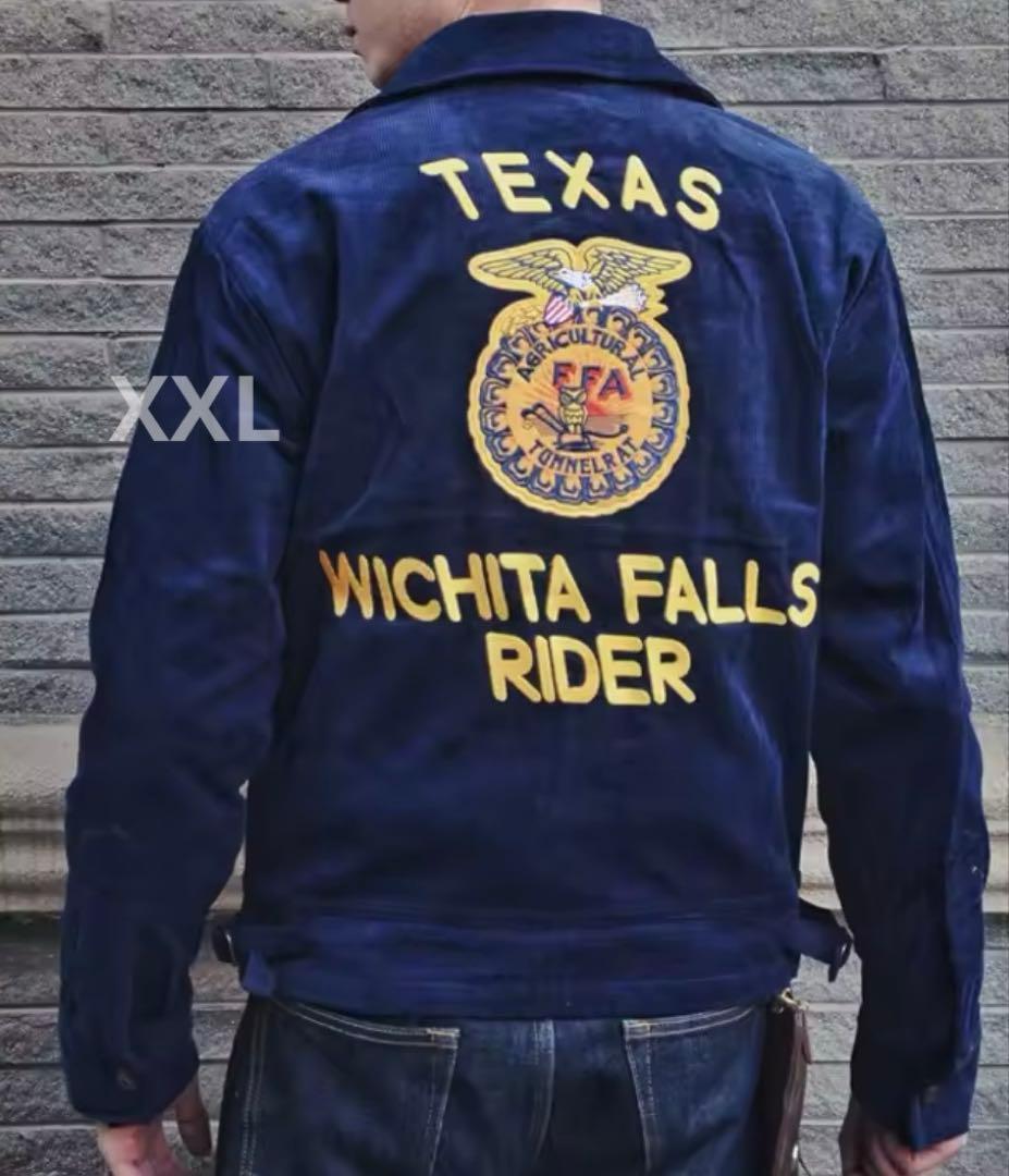 【最安】復刻FFAジャケット コーデュロイ紺ネイビー2XL
