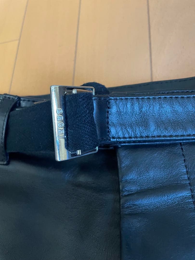 sacai レザーパンツ 22-02877M