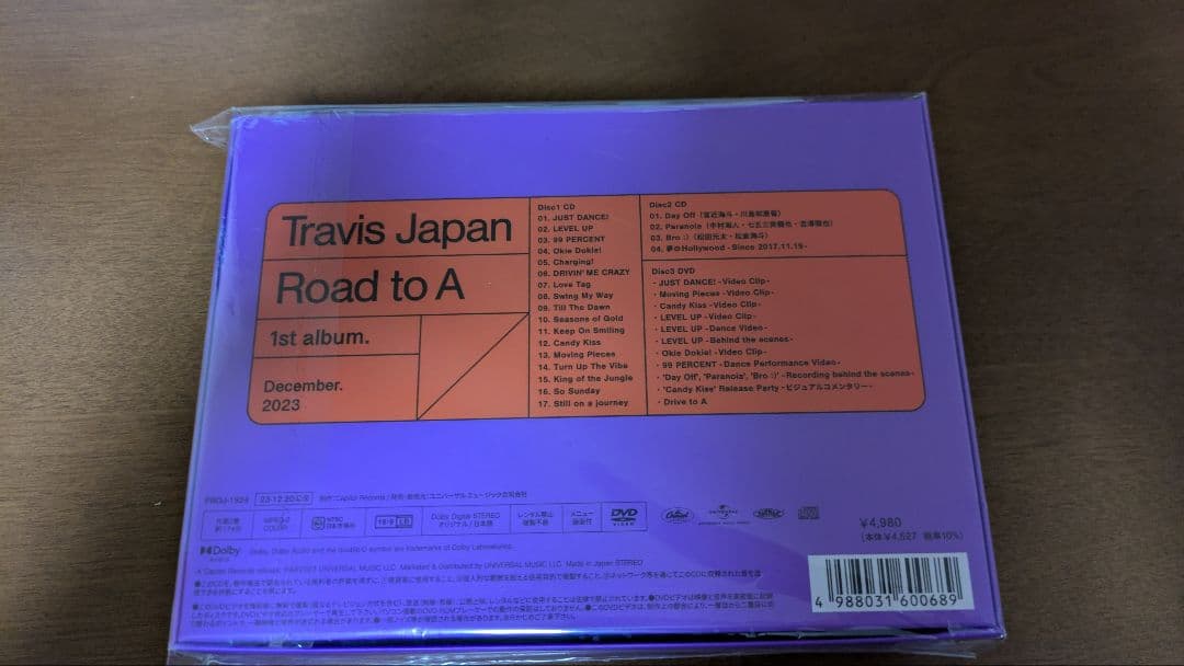 Travis Japan Road to A FC限定盤2CD+DVDおまけ付き