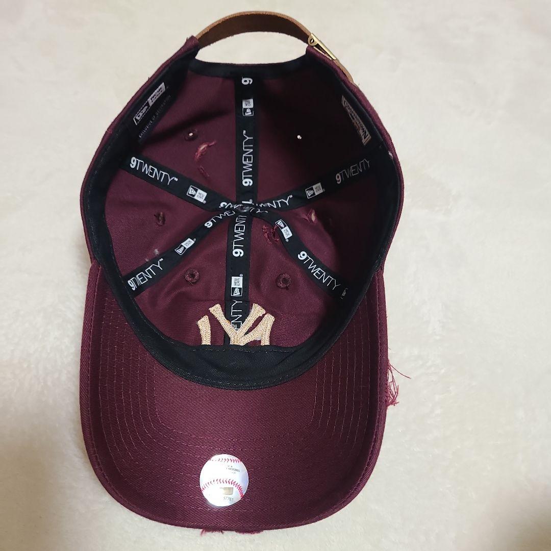 NEW ERA 9TWENTY ニューヨーク ヤンキース ハードウォッシュワイン