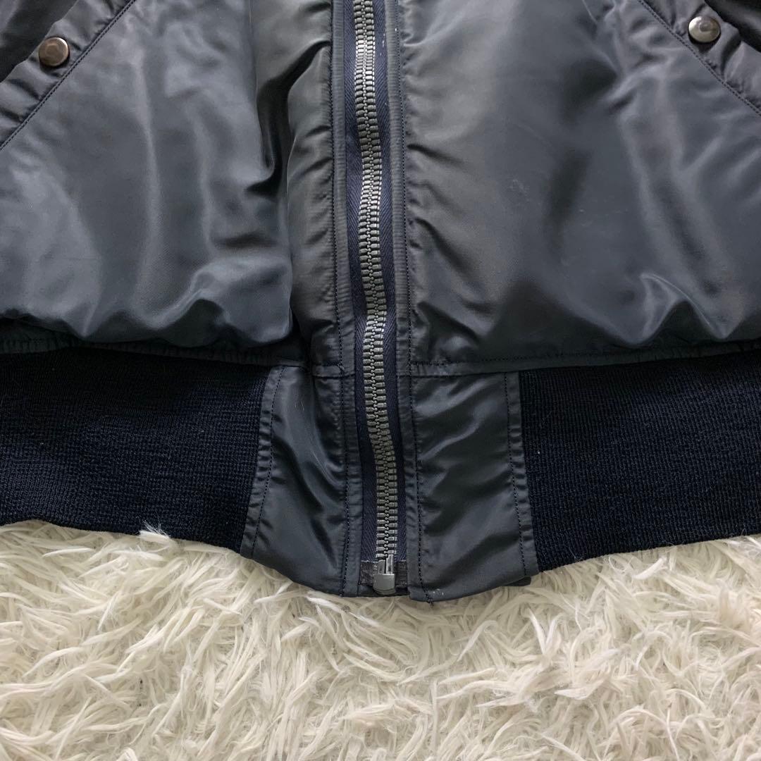 【雰囲気抜群】バズリクソンズ フライトジャケット B-15C ネイビー 38