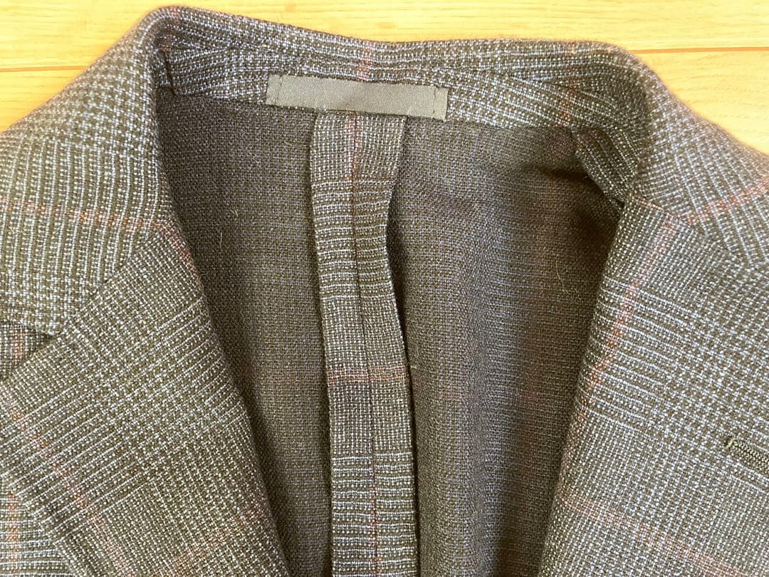 Valditaro ships別注ウールジャケットネイビーチェックイタリア製