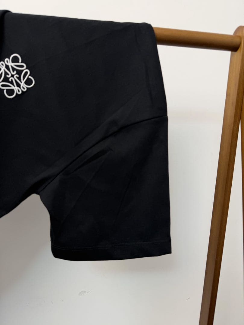 LOEWE アノニモグラム刺繍 Tシャツ 黒