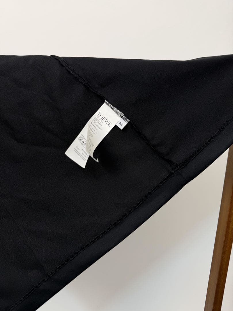 LOEWE アノニモグラム刺繍 Tシャツ 黒