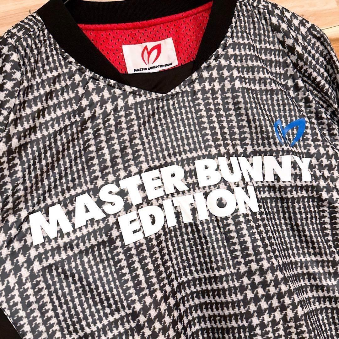 【マスターバニーエディション】半袖 2way 長袖 ゴルフ ブルゾン 千鳥柄 黒