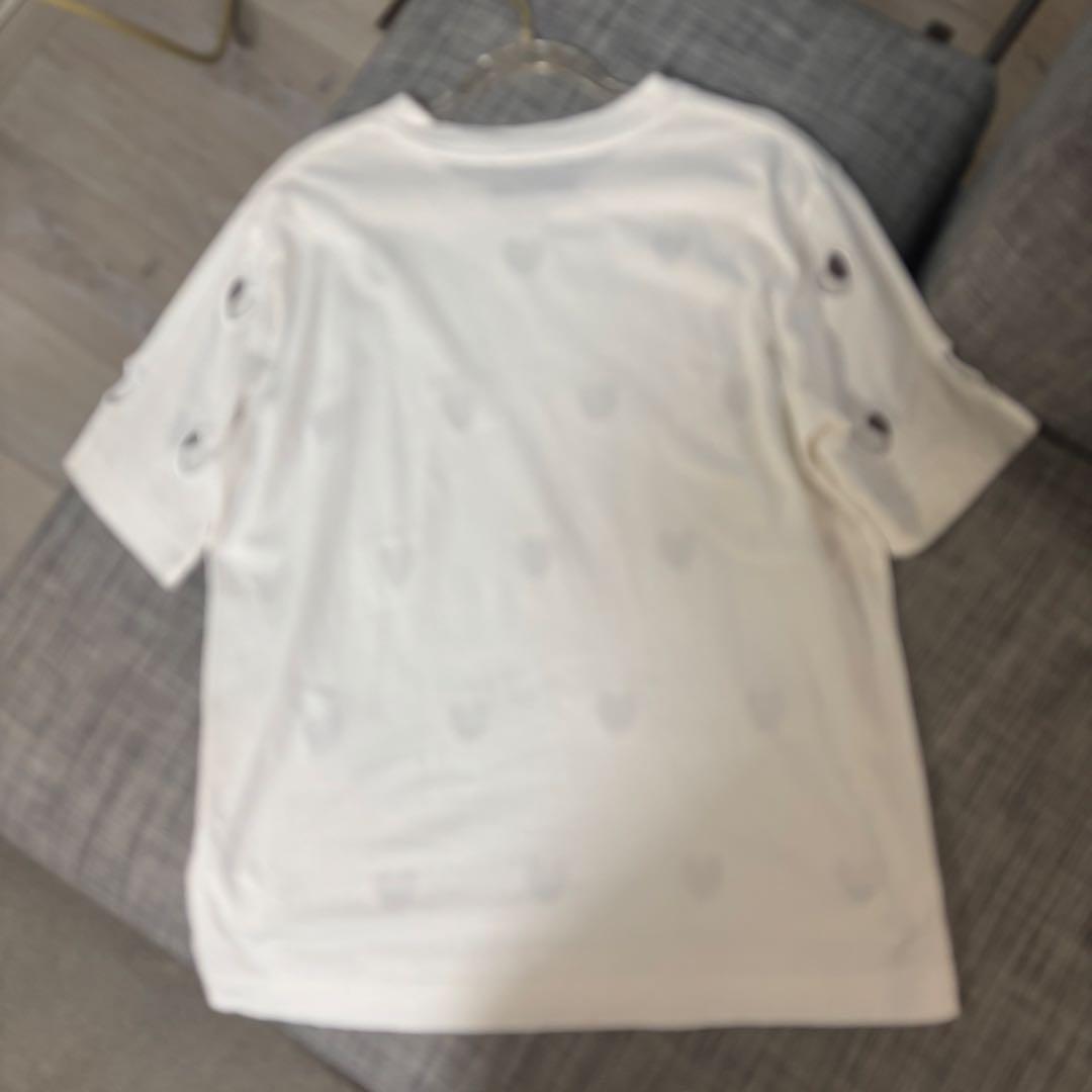 Simone Rocha ハート刺繍 Tシャツ M ホワイト 半袖 美品