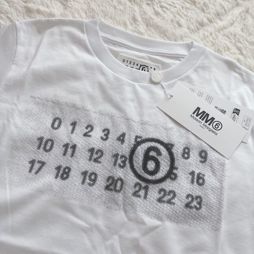 【新品】Maison Margiela マルジェラ MM6 ロゴTシャツ 白 S