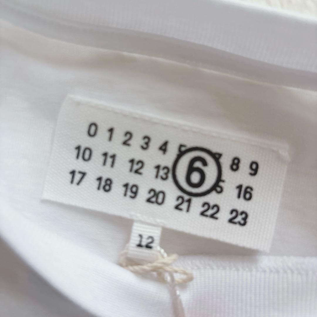【新品】Maison Margiela マルジェラ MM6 ロゴTシャツ 白 S