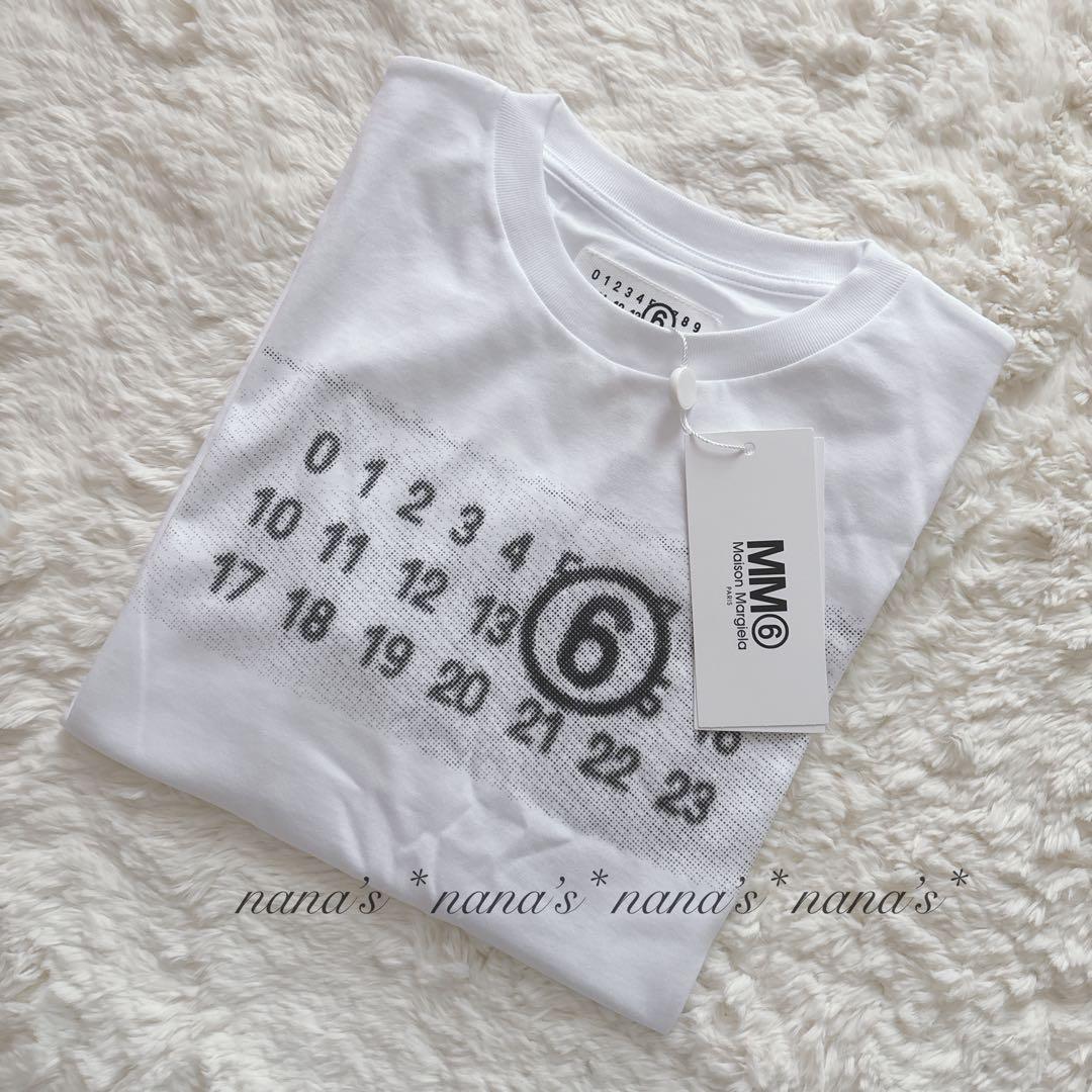 【新品】Maison Margiela マルジェラ MM6 ロゴTシャツ 白 S